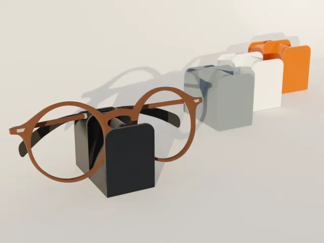 Compact eyeglasses holder