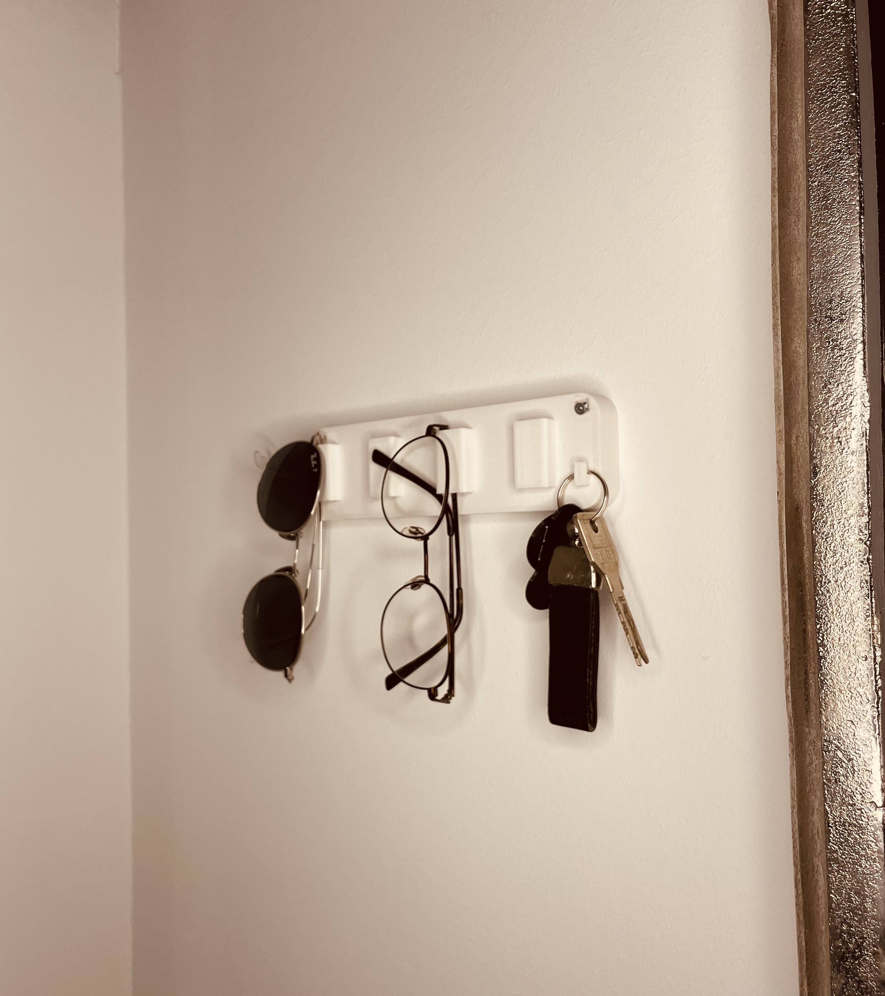 Glasses Holder || Wall Mount &  Adhesive mount ||  (with a keychain Mount)