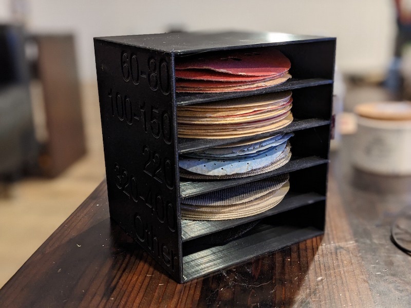 5" Sanding Disc Organizer 