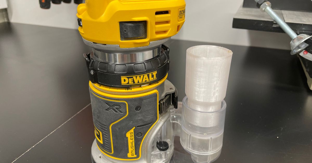 Dewalt DNP615 Vacuum Adaptor by Vincent Download free STL model