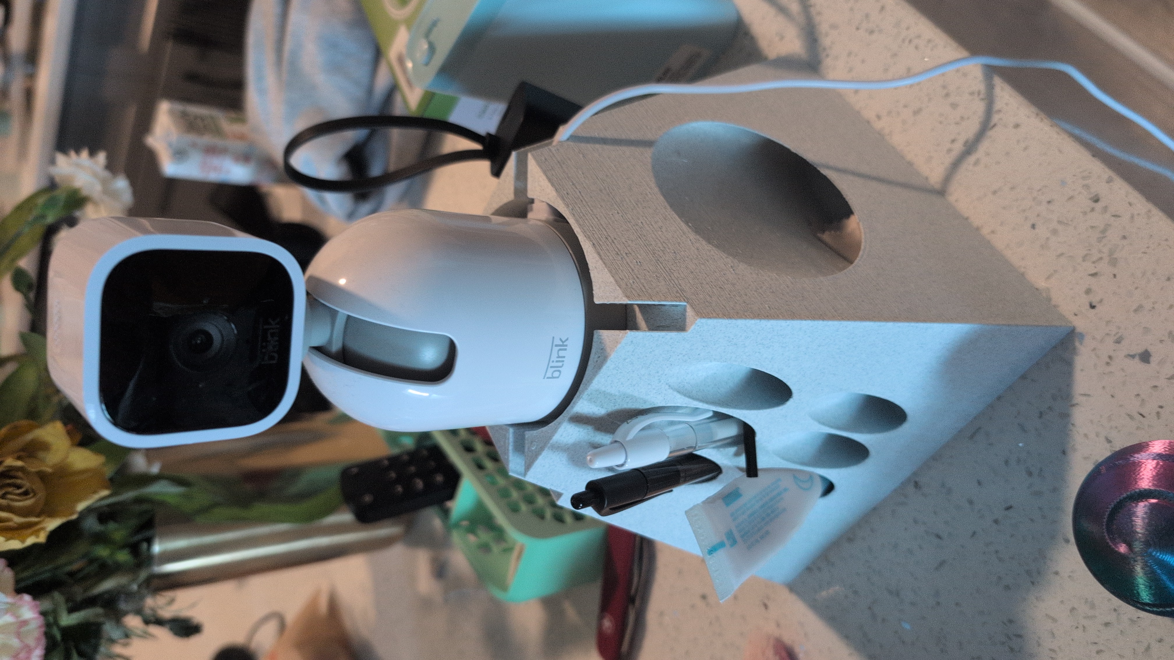 Blink pan and tilt camera tower + storage