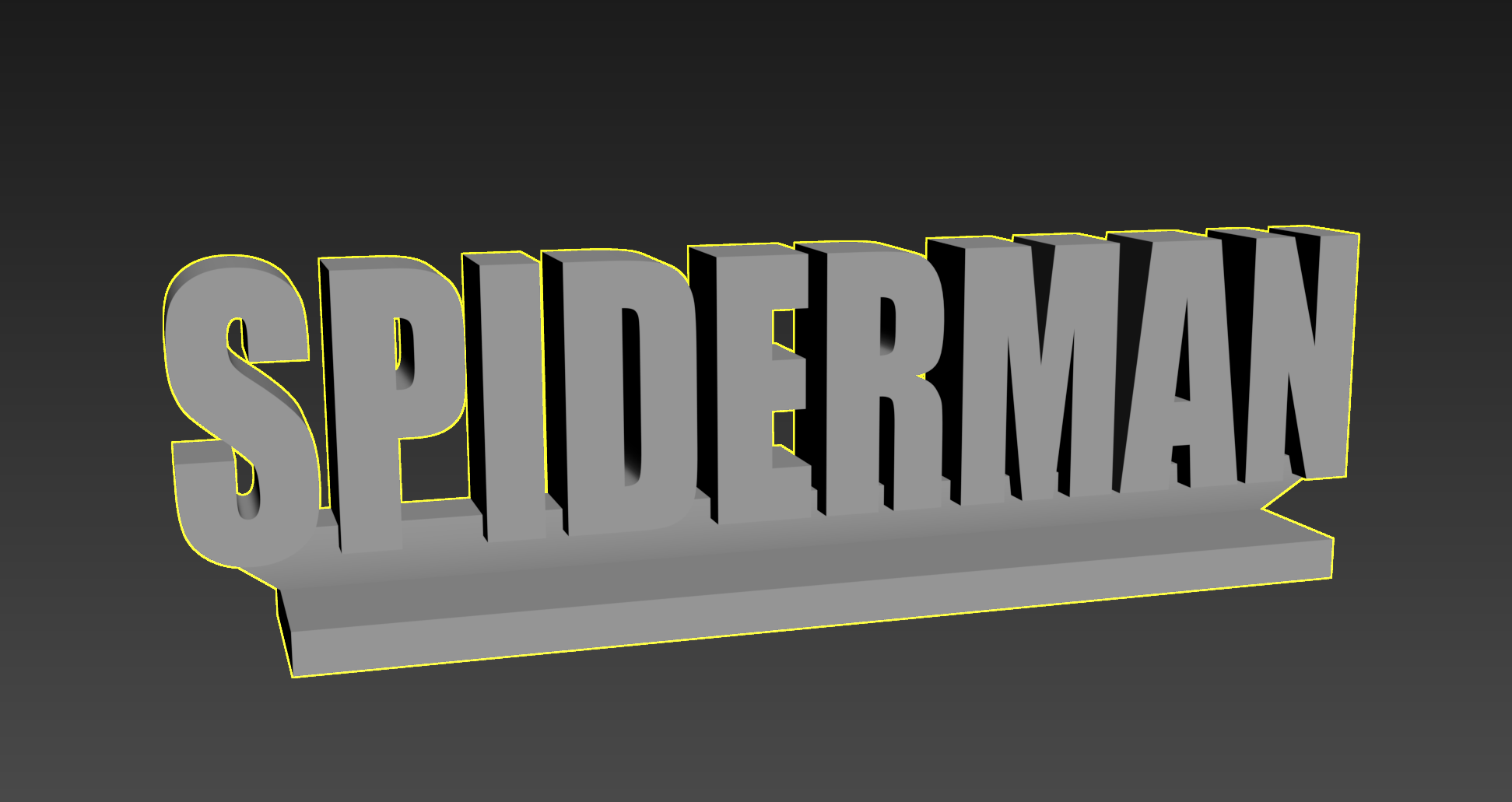 Display Name Tag - SPIDERMAN – Modular Collectible System – #SAVFX