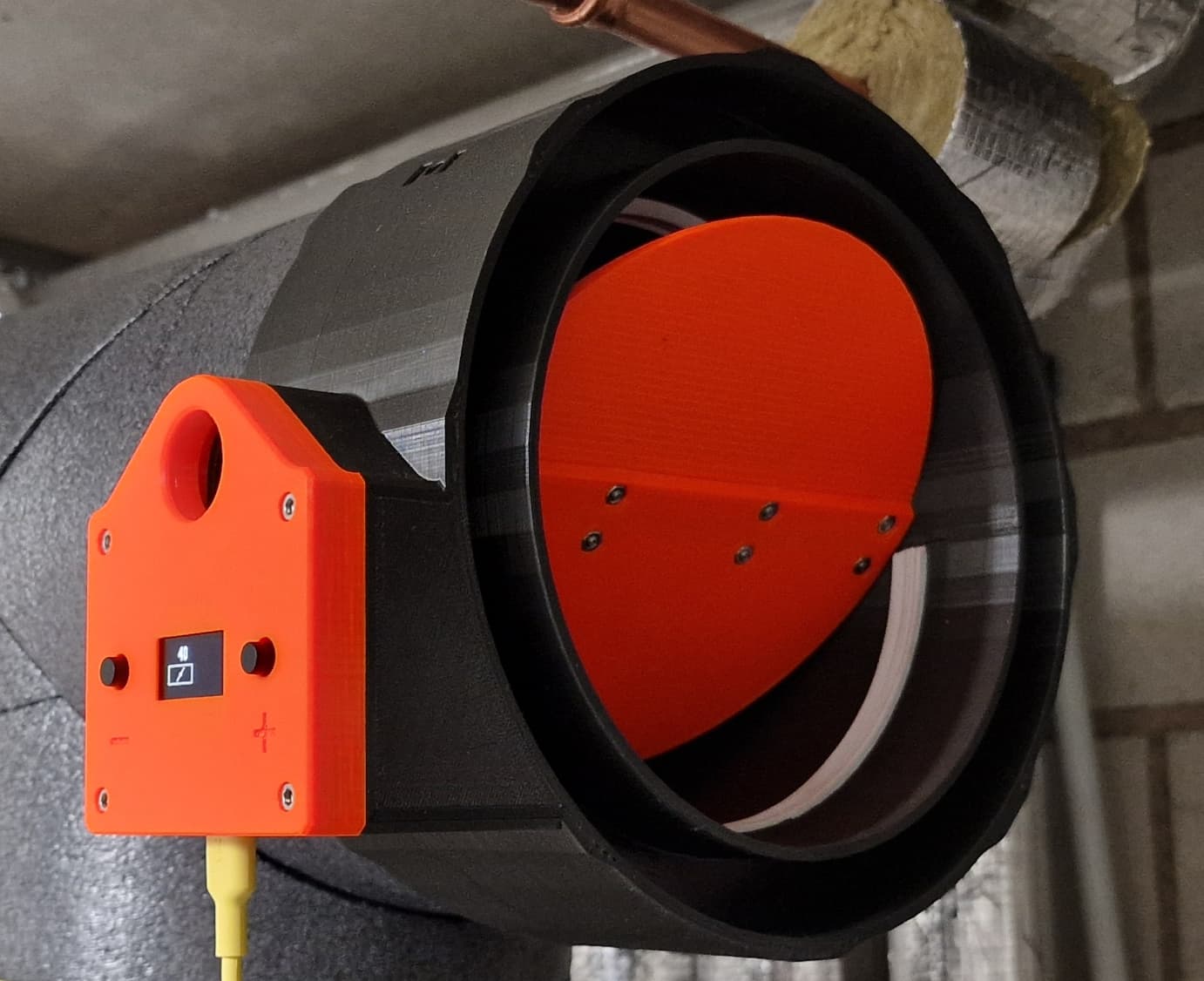 Luftklappe für Isoliertes Rohrsystem Ø 180mm - BWWP Projekt - ubbink AERFOAM 3D model