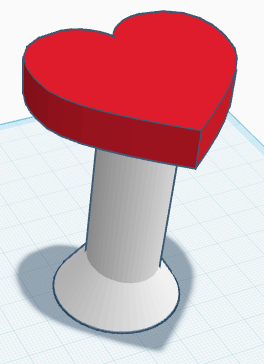 lifted coaster or little heart table