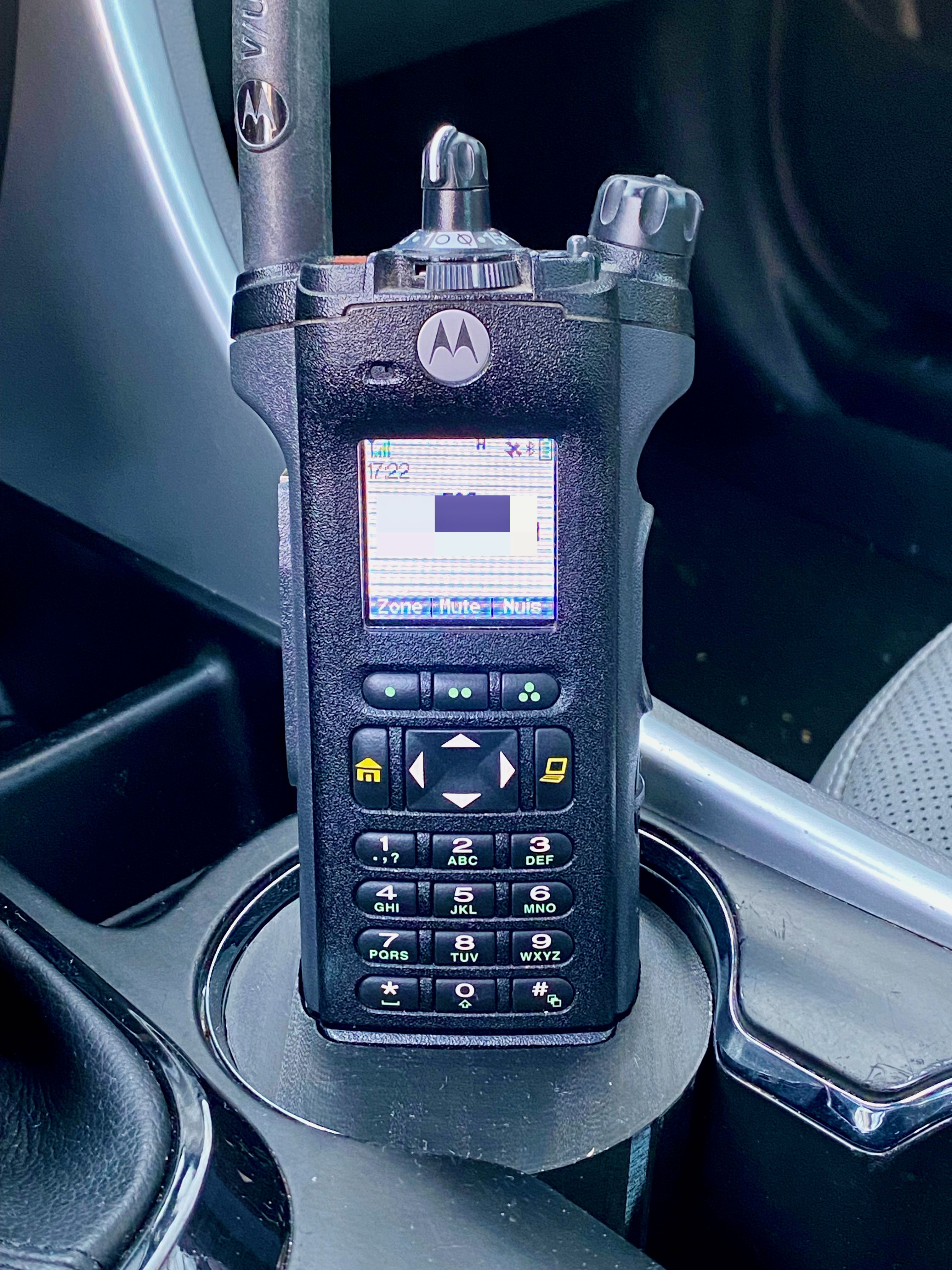 Cupholder adapter for Motorola APX6000, APX7000, APX8000 handheld ...