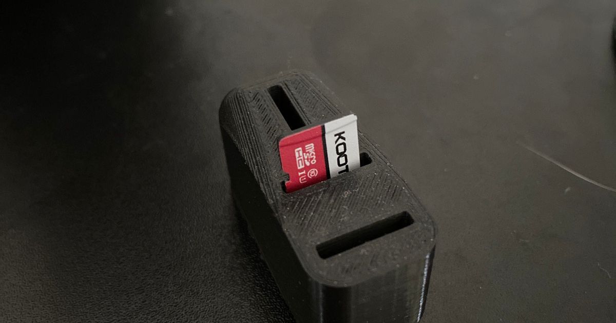 Micro SD Card Holder by Marc Good Download free STL model