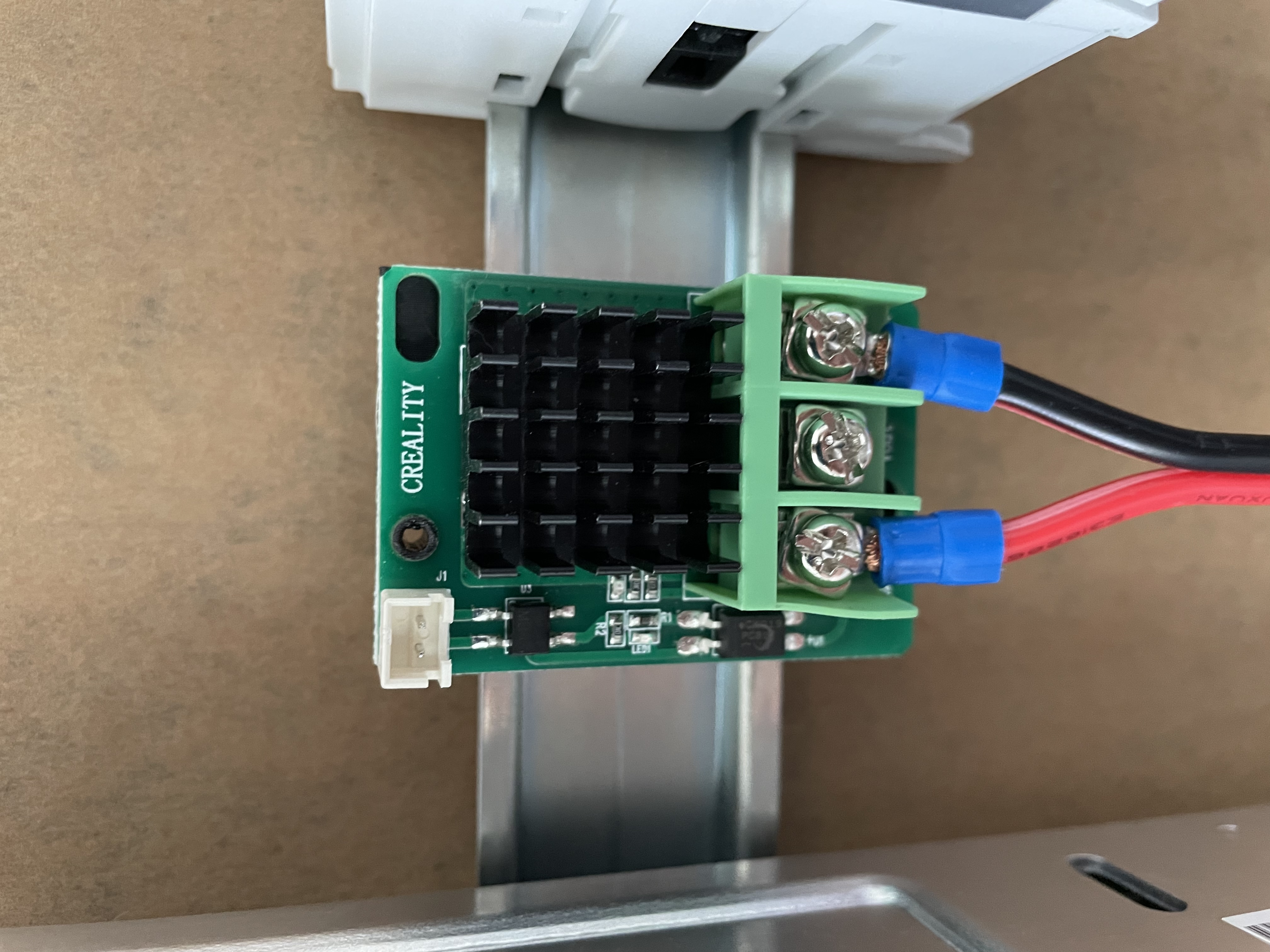 Creality Ender 5 Plus MOSFET DIN rail mount