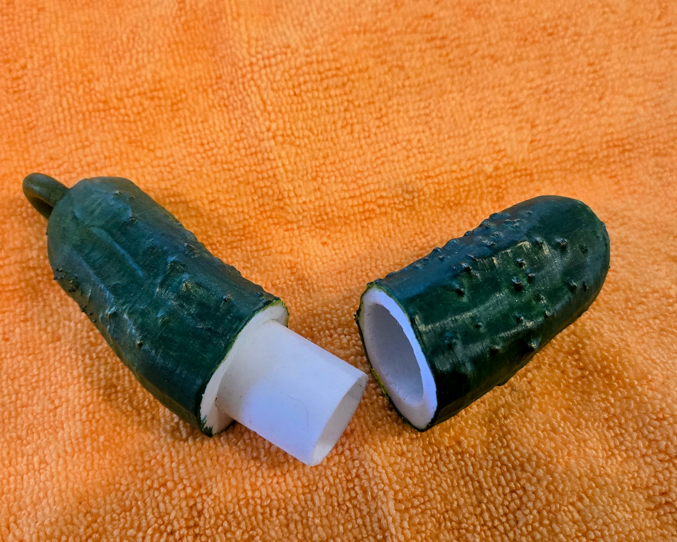 Pickle Money holder ornament.