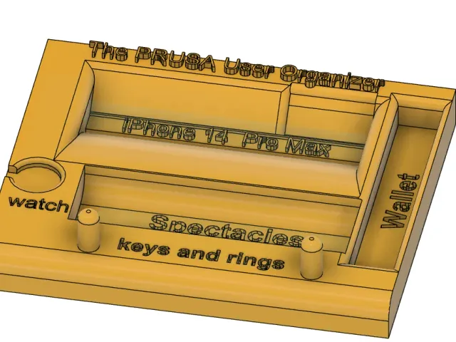 Eyeglasses watch wallet keys and rings