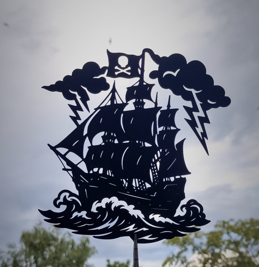 Pirate ship silhouette