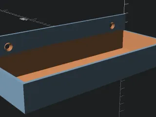 Customizable Tray with screw holes (OpenSCAD incl.) by Technobug ...