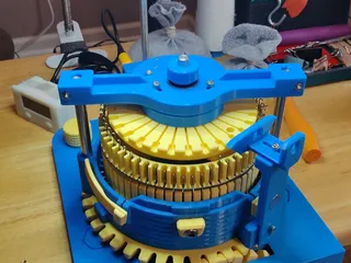 Circular Sock Knitting Machine For My MOM and YOU! V2! With Ribber. Legare  Style Machine! by JeepingJohnny, Download free STL model