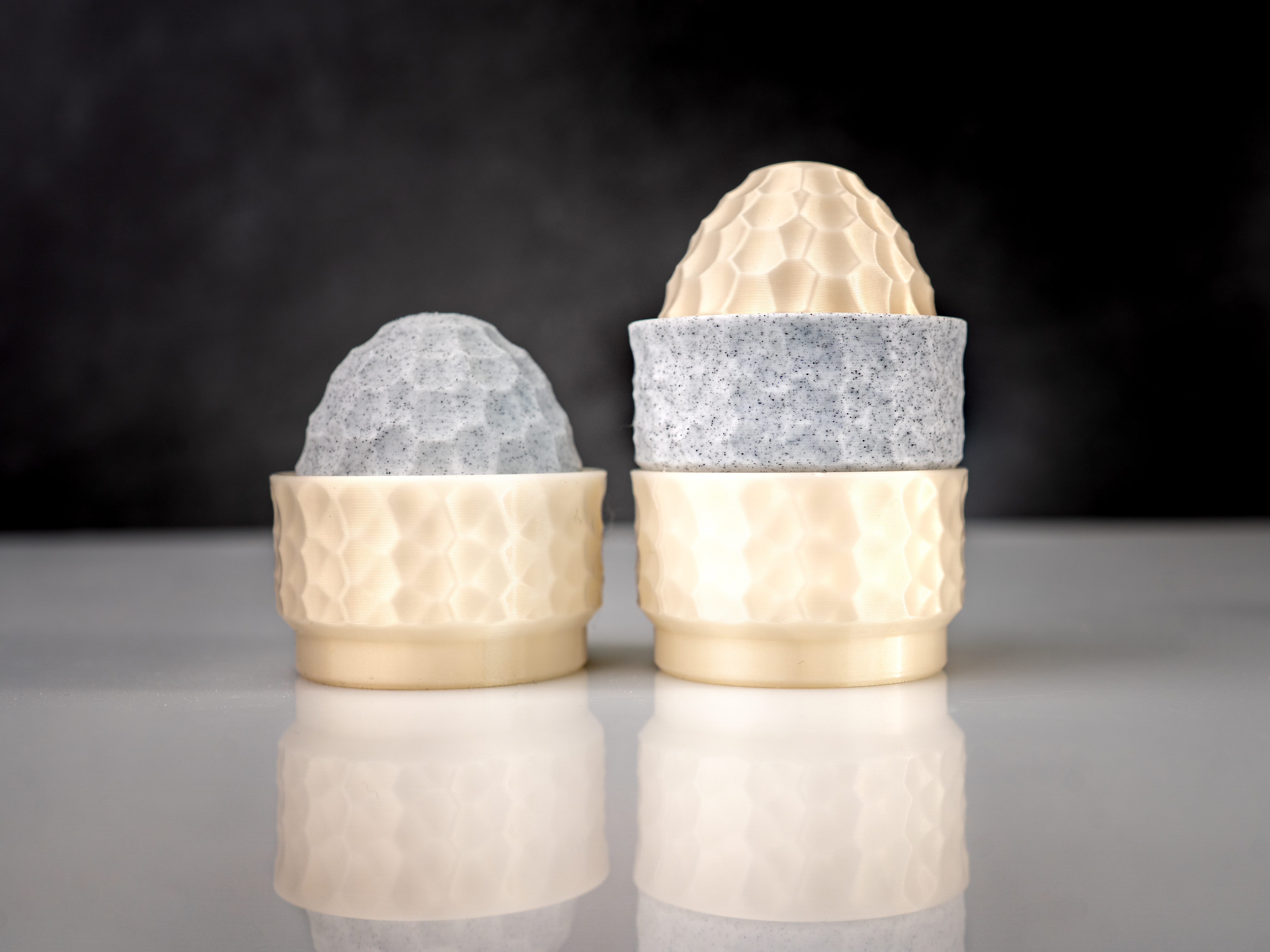 Miniatura 6 do modelo 3D Stackable Egg Cup Dercoration