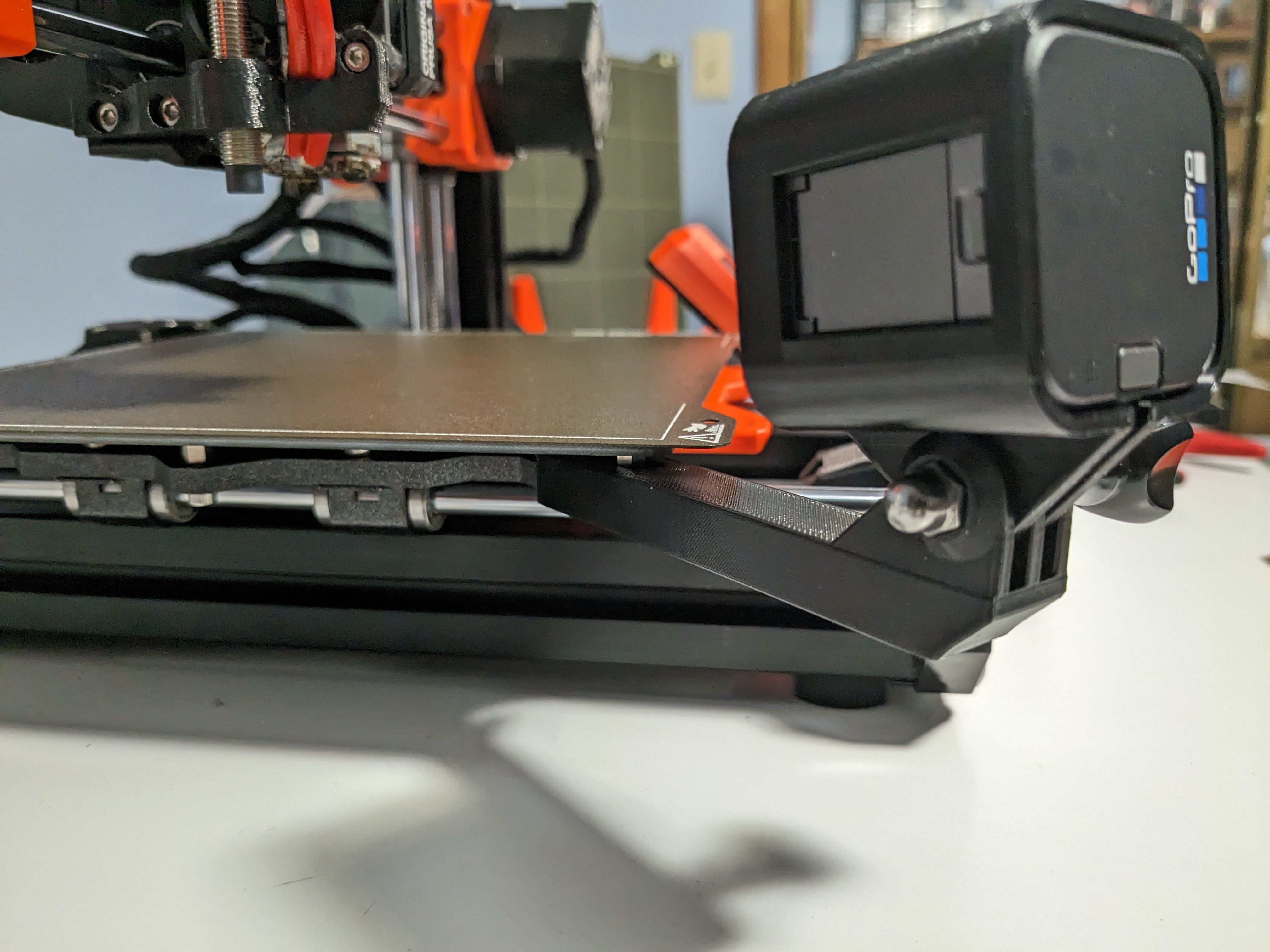 Prusa MINI Bed GoPro Session Mount