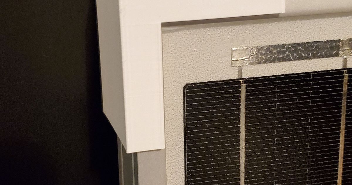 Solar Panel Corner Bumper Protector by Archimedez Download free STL