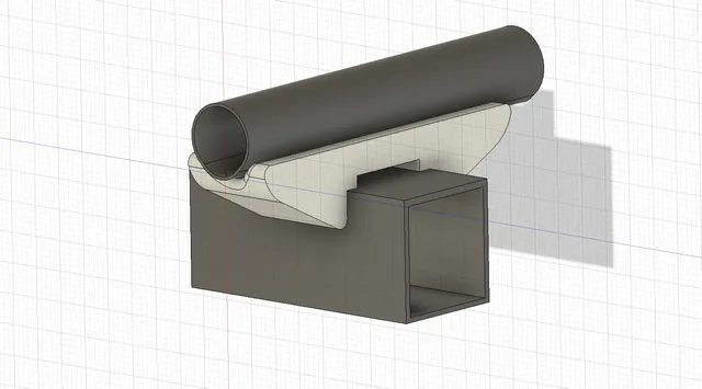 The same CLAMP for 3 dimensions of yagi antenna elements and 2 dimensions of square boom.