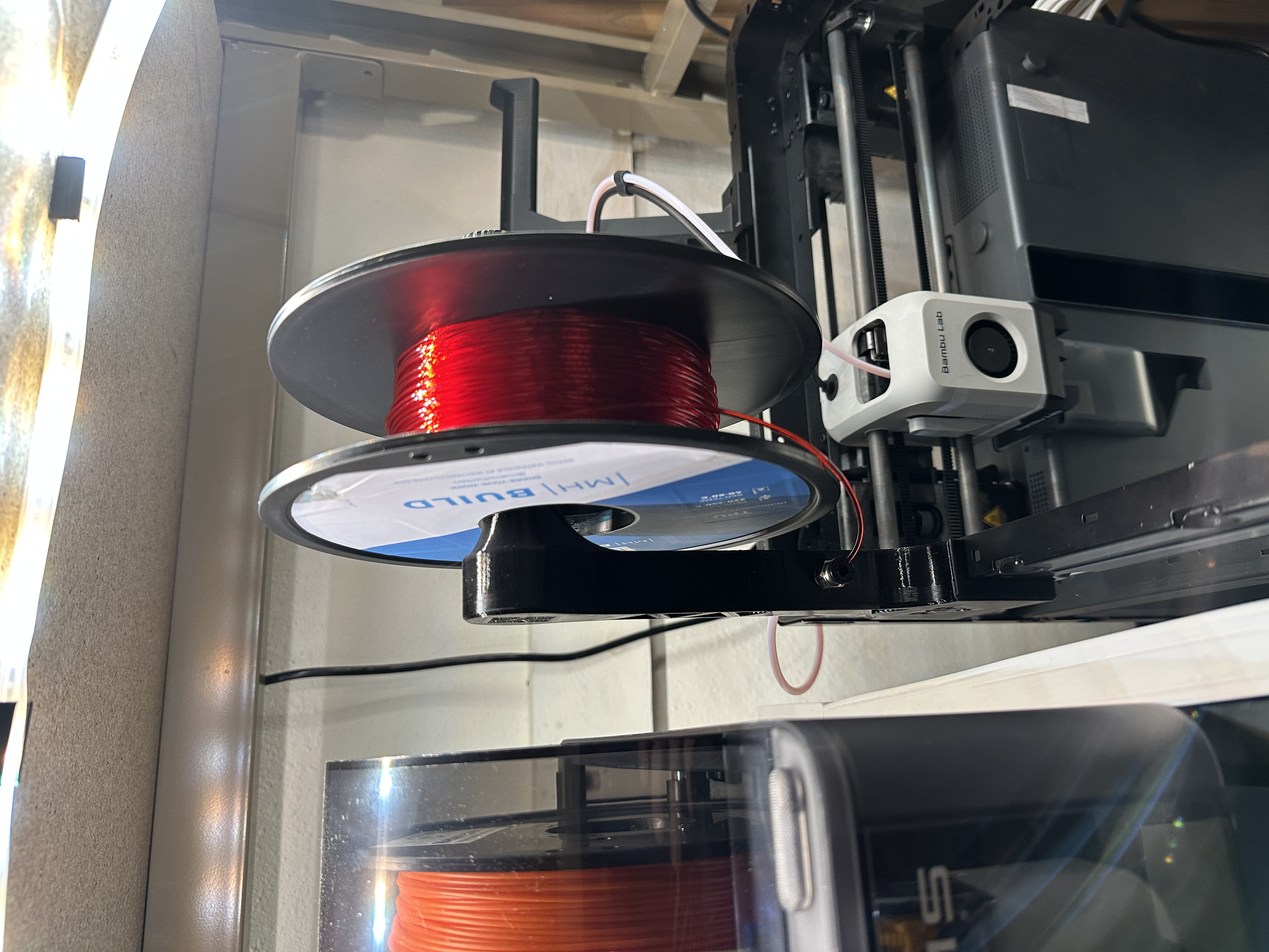 Bambu Lab P1P Side Top Spool Mount