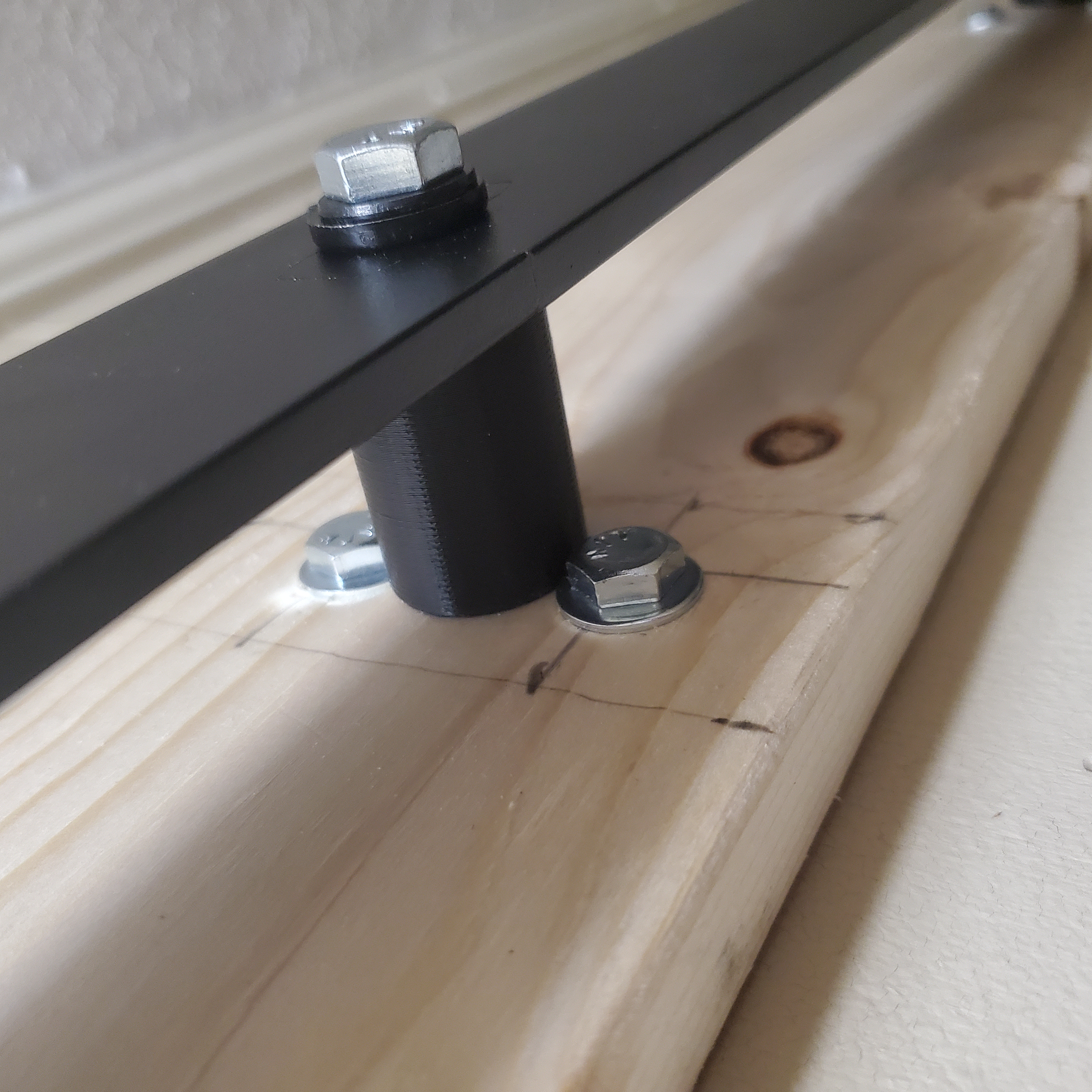Barn door spacer
