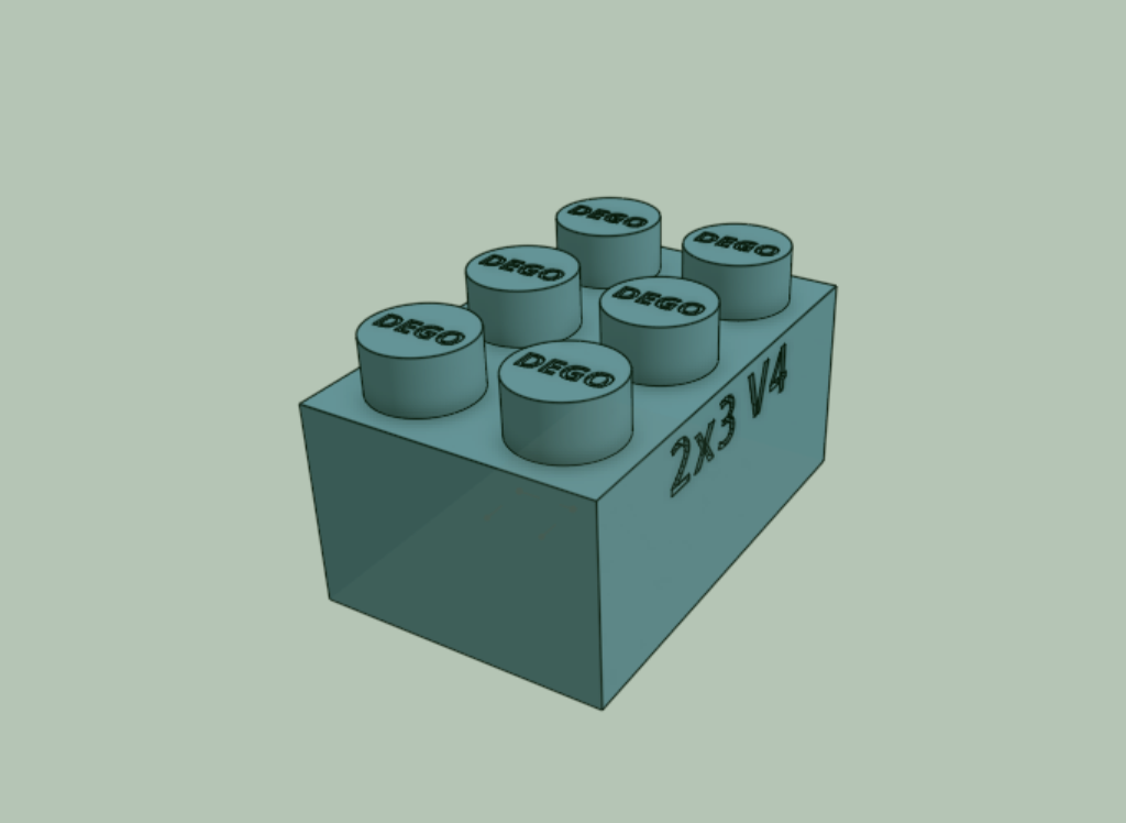 DEGO Brick V4 (2x3)