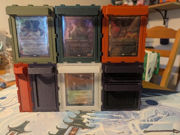 Miniatura 2 do modelo 3D Modular MTG Deck box Top loader style