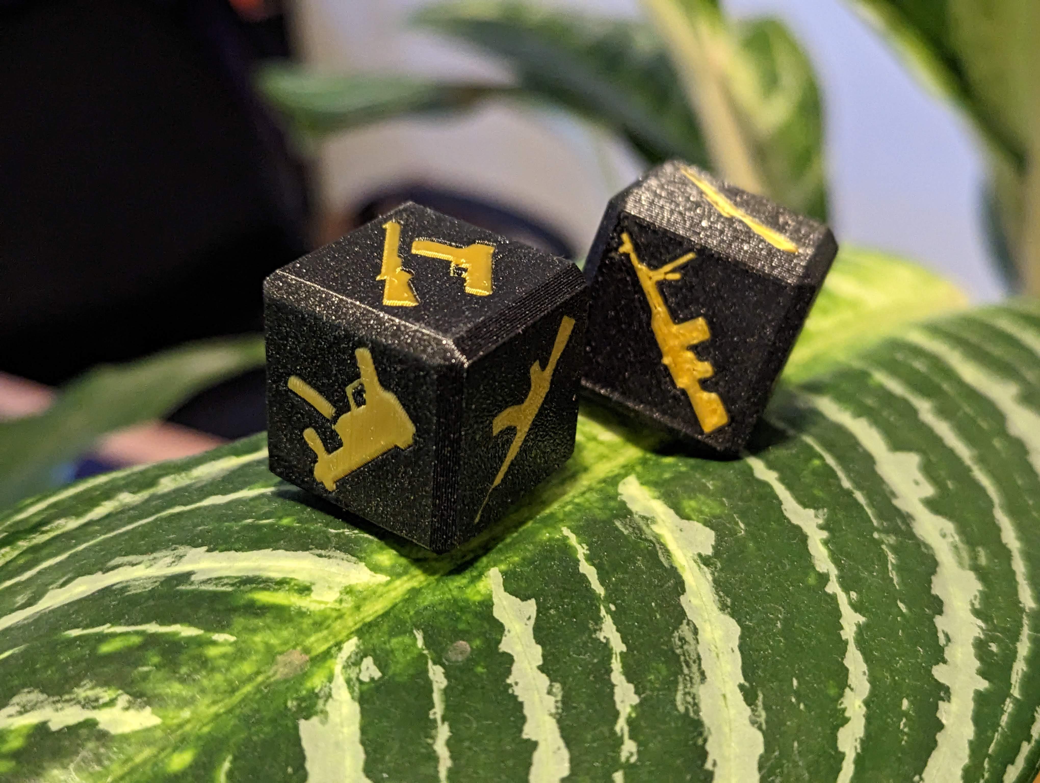 PUBG gaming dice (MMU print)