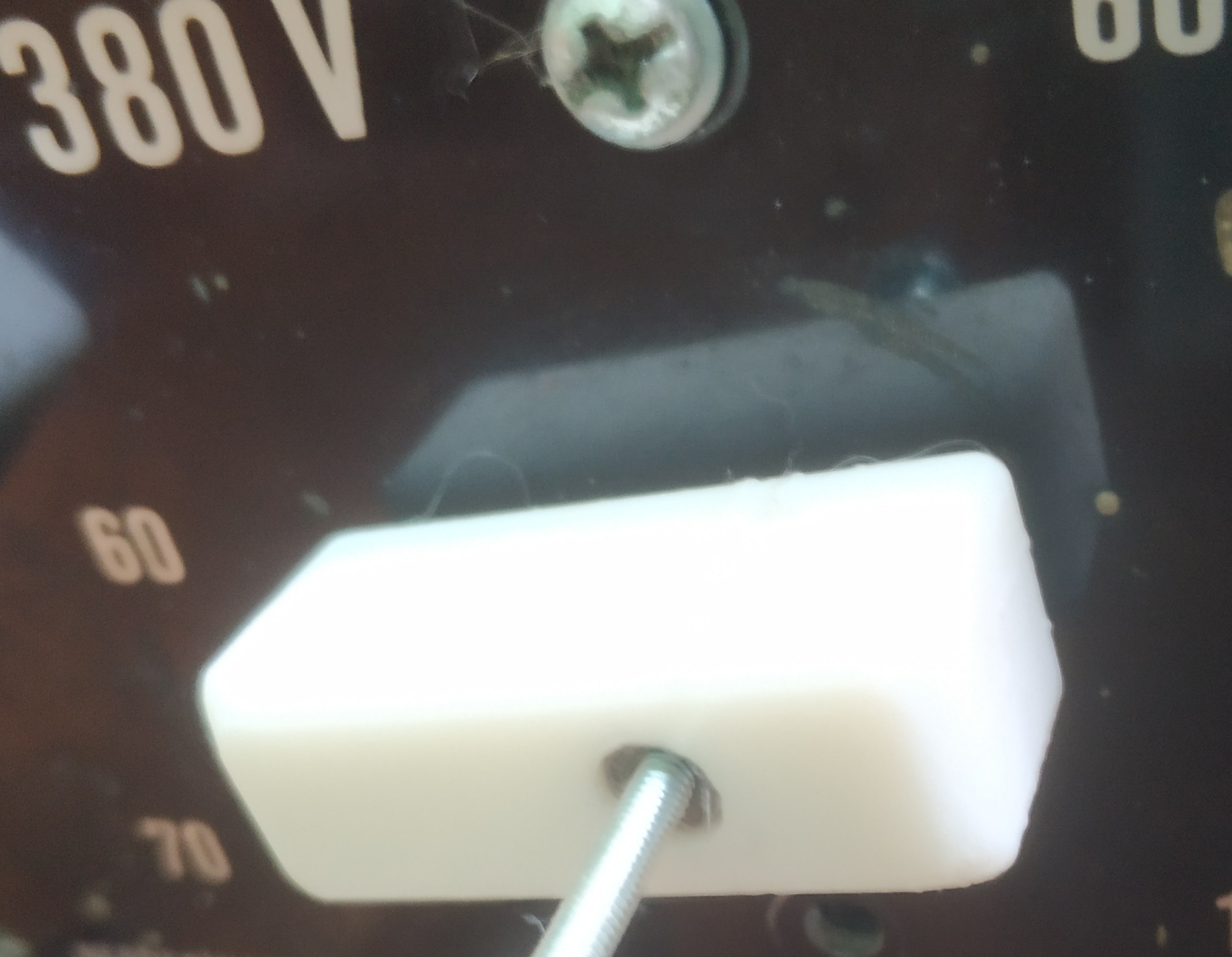 Switch button replacement for welding transformer RTB1 (1971) by Obor