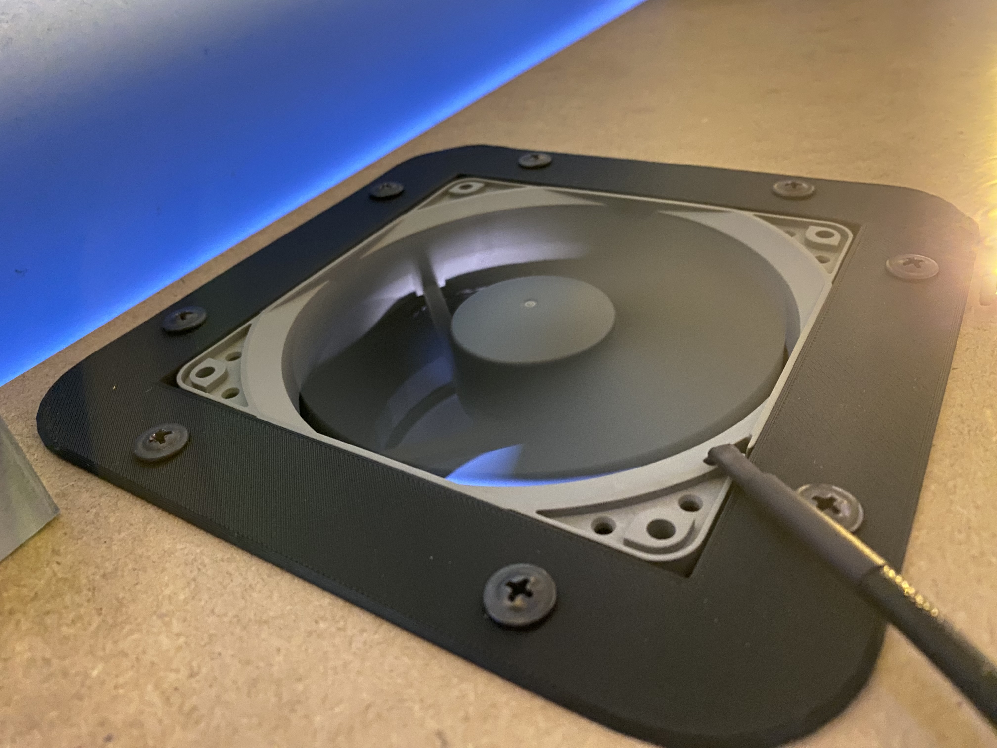 Lack stack printer enclosure exhaust