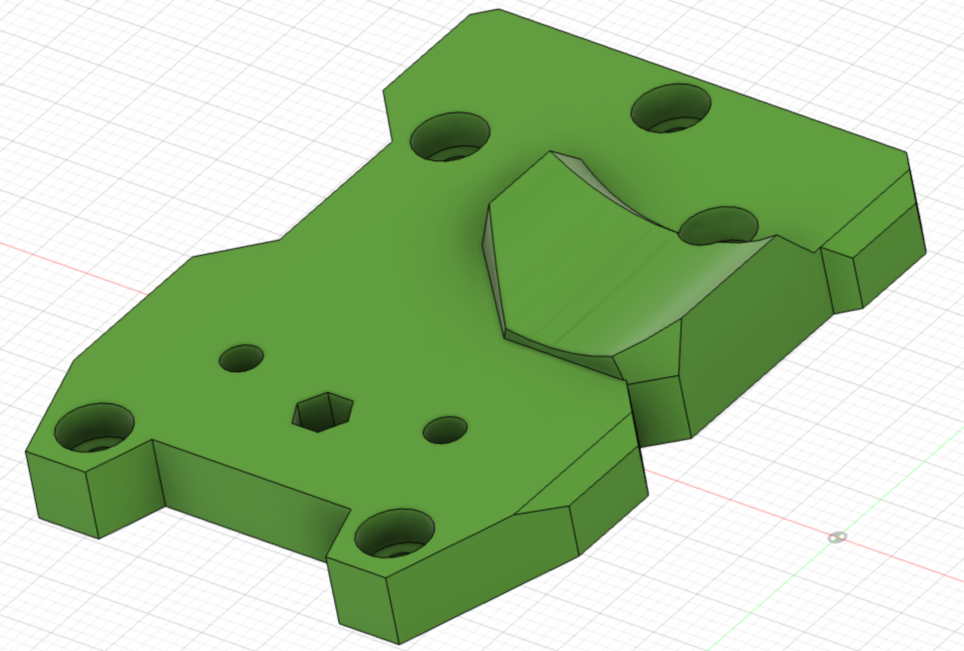 EVA 3 - VZ-HextrudORT Low extruder mounting plate