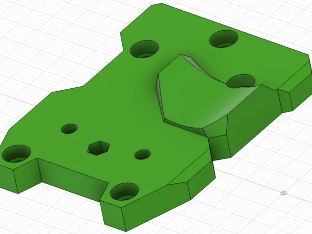 EVA 3 - VZ-HextrudORT Low extruder mounting plate