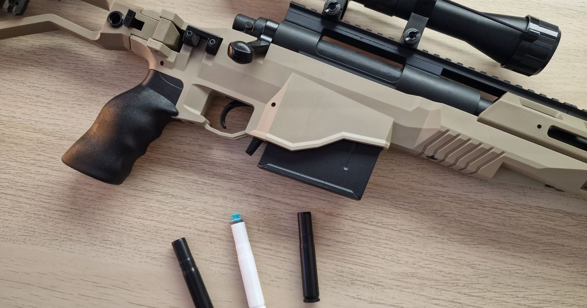 M40A6 Foam Dart Sniper Shell by FaboElChapo Download free STL model