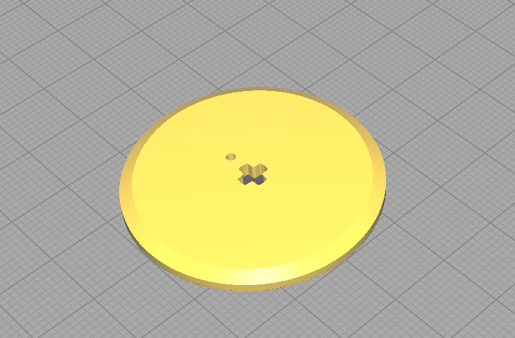 LEGO WINCH DRUM SIDE FOR 4 SPLINE AXLE