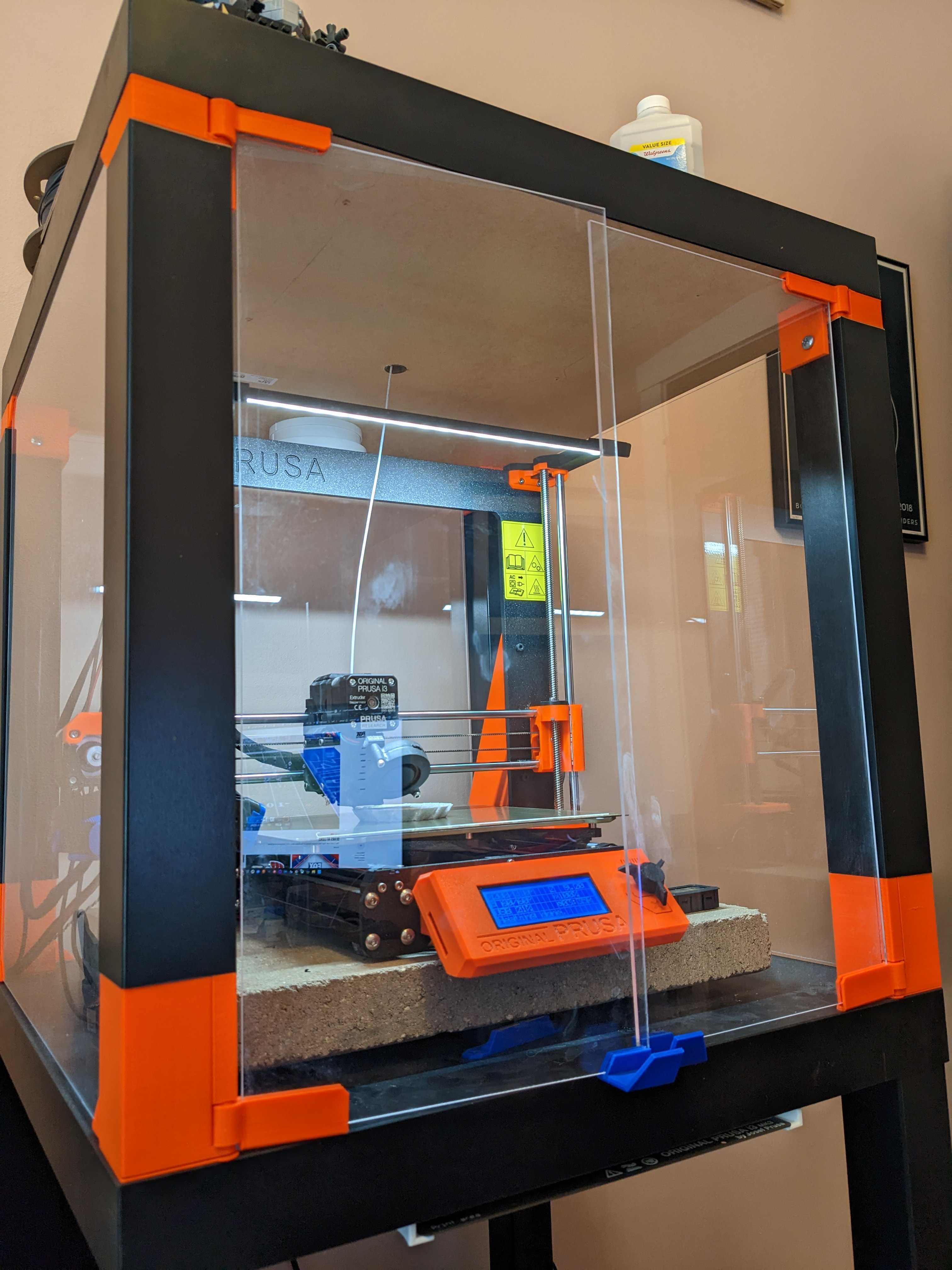 Prusa Lack Enclosure Extended Bottom Corners by JBWill | Download free ...