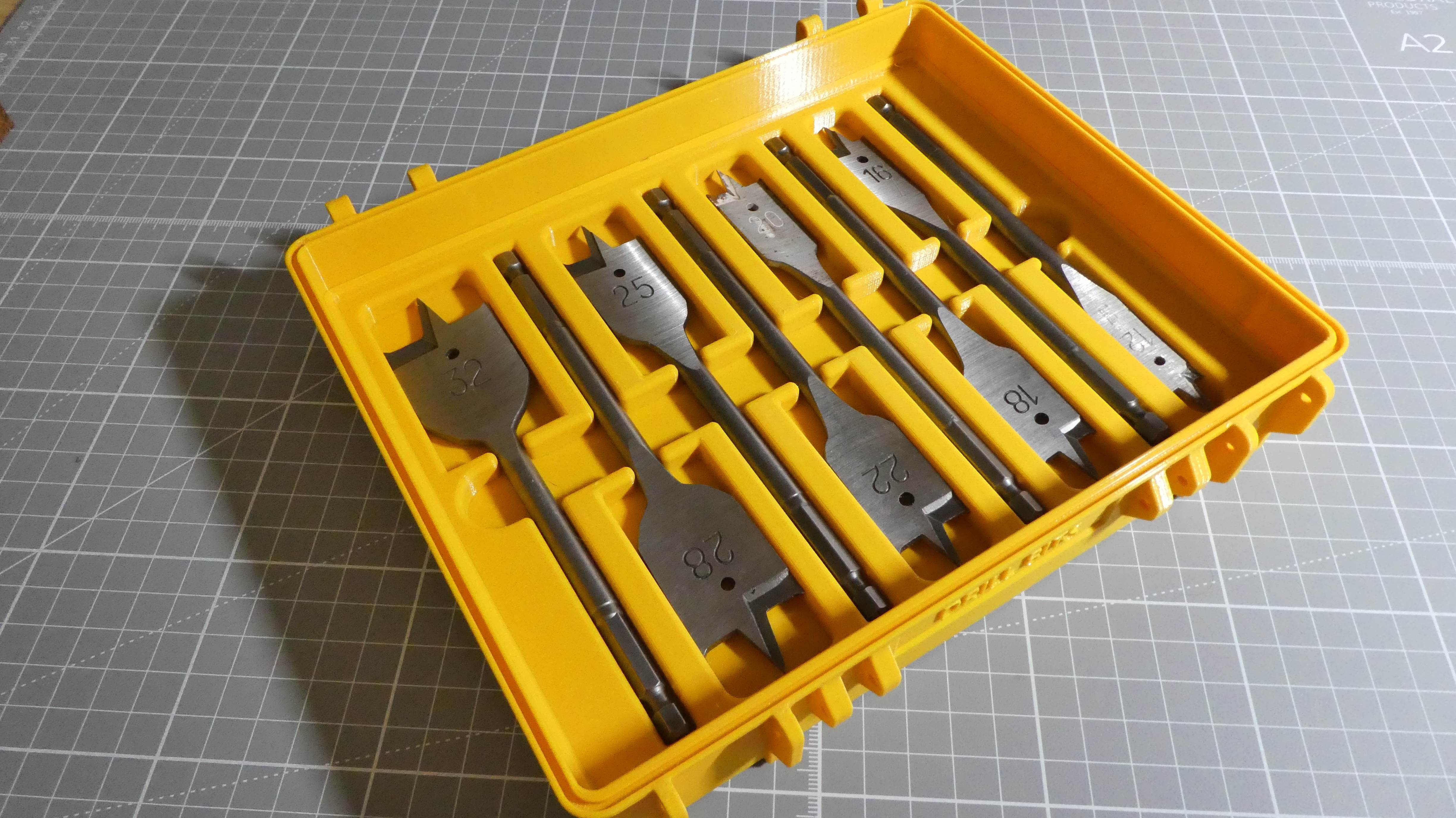 Gridfinity Spade Bit Storage — thumbnail 2