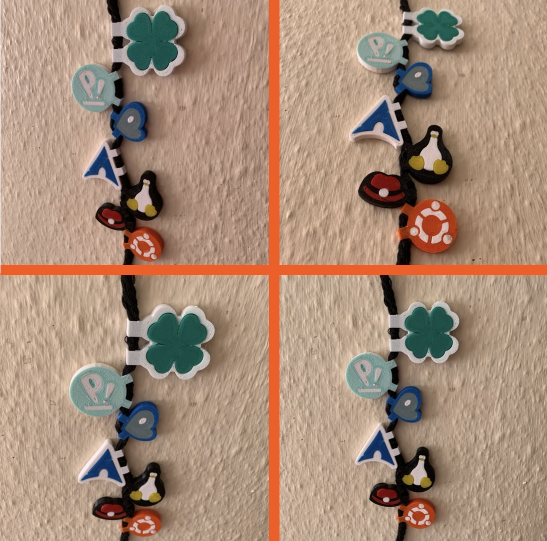 Linux hoodie string beads