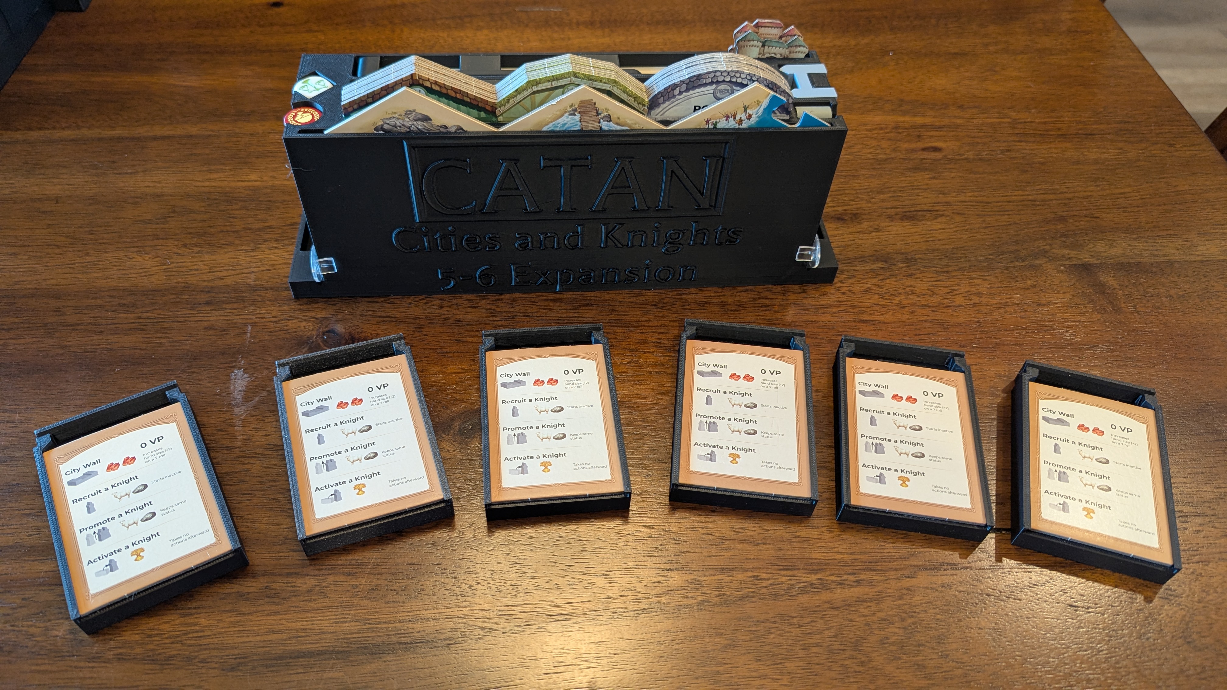 Catan Cities & Knights Organizer – 6th Edition – 4 & 6 Player Trays