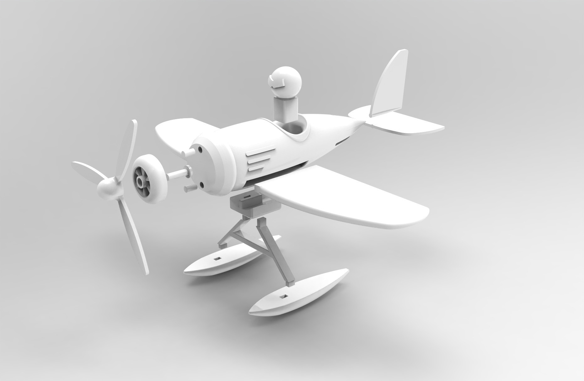 Miniatura 4 do modelo 3D Plane model