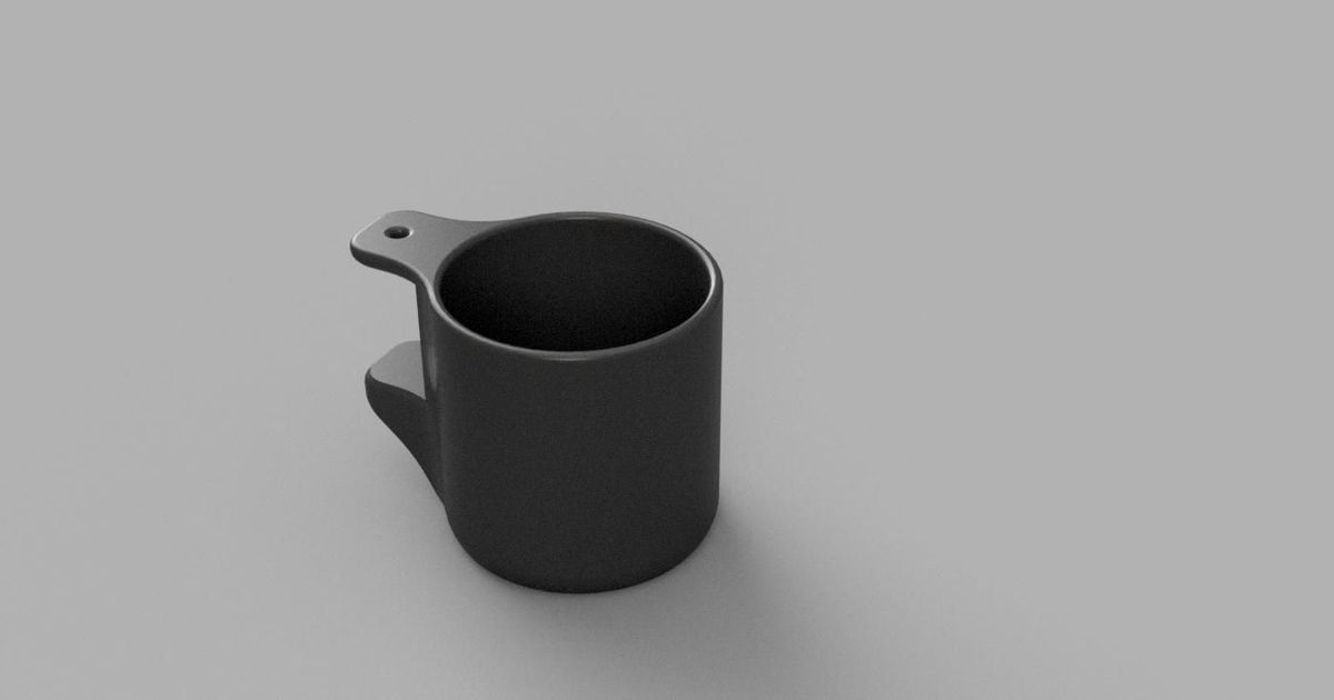 Below Desk Cup Holder by Rat_Patrol Download free STL model