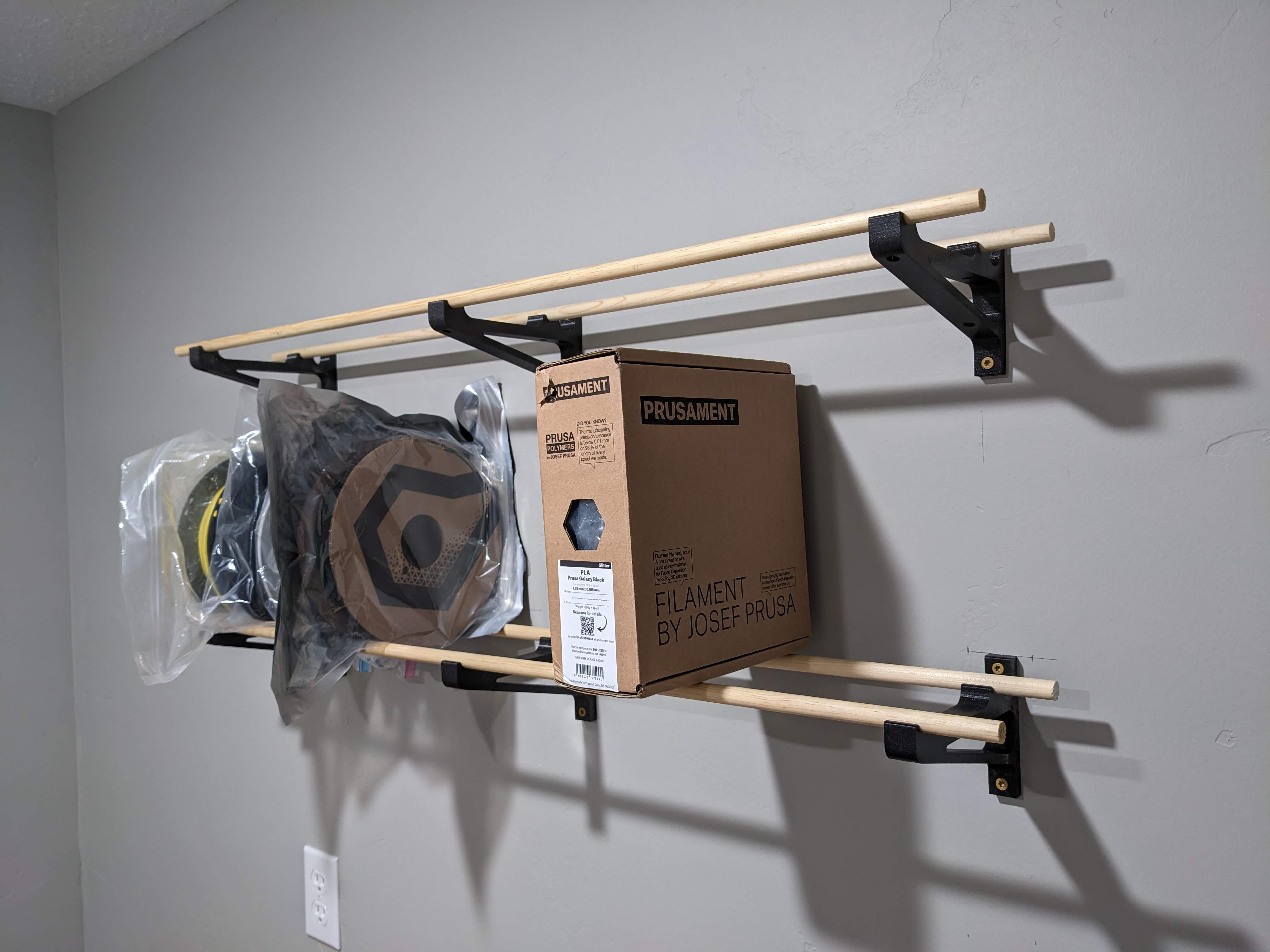 Filament Shelf Bracket for 1/2 inch dowels