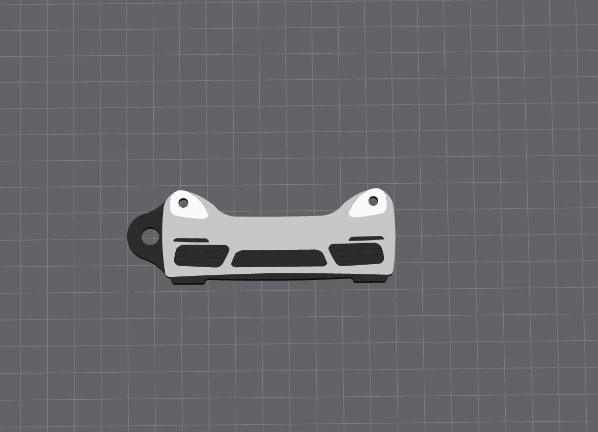 Porsche 718 Cayman Keychain