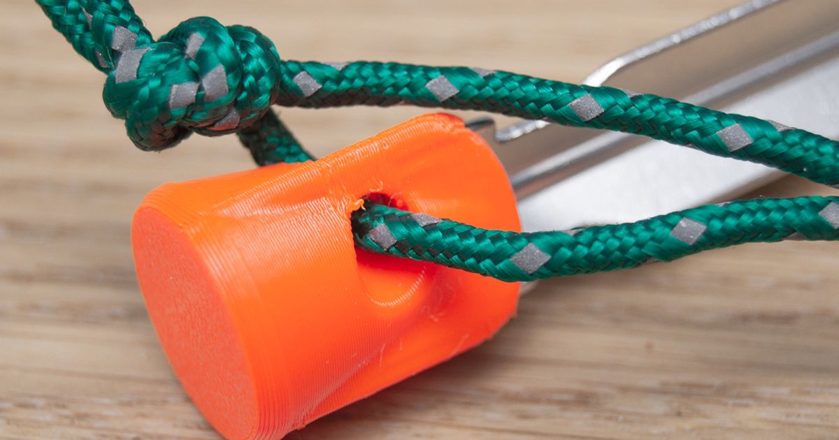 Beefy TriLobe Tent Stake Cap by SaddamCZ Download free STL model