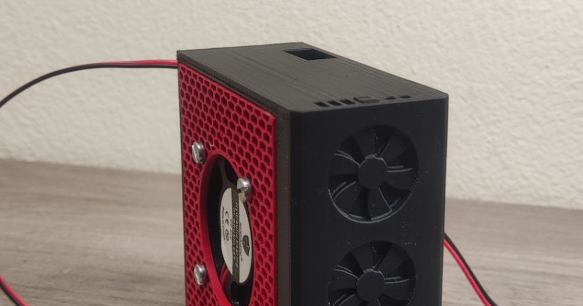 raspberry pi 0 2w case wiht 40mm fan by Leonel Gabriel | Download free ...