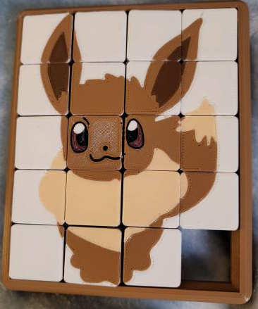 Customizable slider puzzle base 2x2-6x6