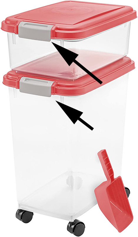 IRIS Airtight Pet Food Container Replacement Lid Latch by With Maltodextrin Download free STL model Printables