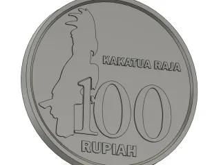 Indonesian 100 Rupiah coin by 3DRagge | Download free STL model ...