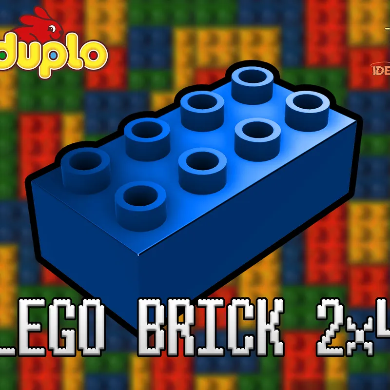 Lego Duplo Brick 2x4 #3011 Prints | Download STL model | Printables.com