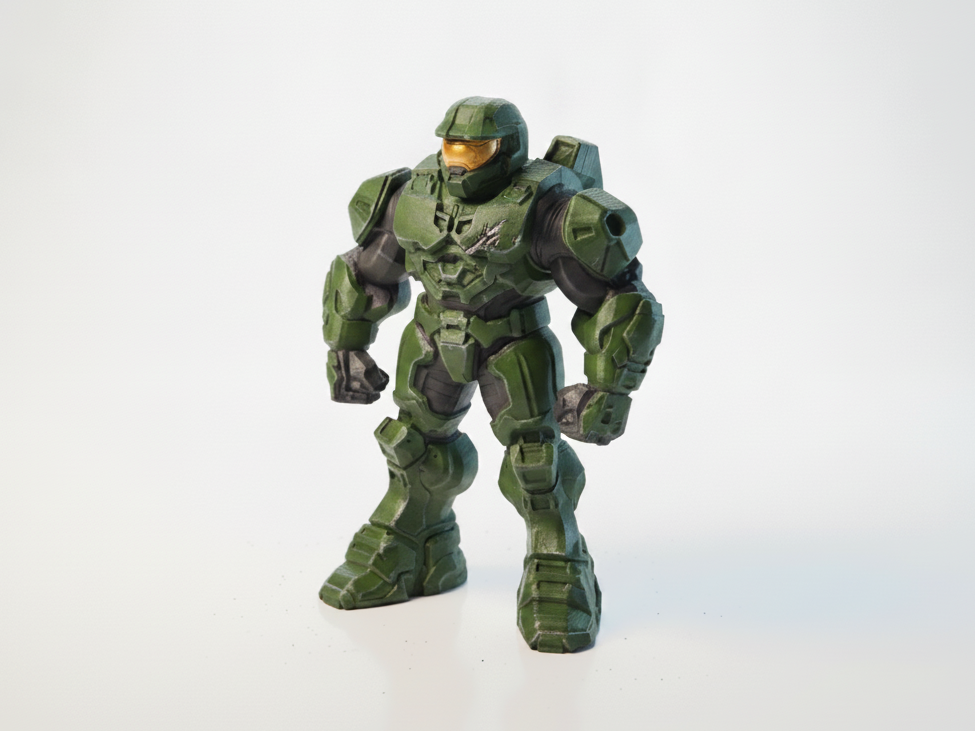 Buff Master Chief Figurine Gaming Collectible 3D Printable