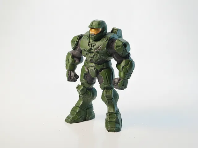 Buff Master Chief Figurine Gaming Collectible 3D Printable