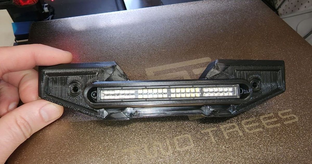 XMAXX Rear Bumper Light Bar by Aaron Kelley Download free STL model