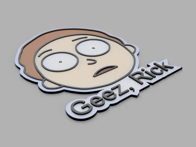 "Geez, Rick" Wall Art