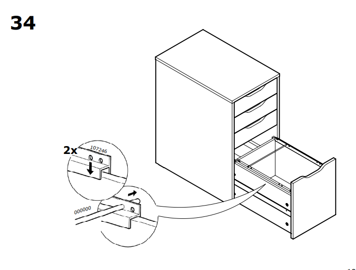 Ikea Alex Filing Rod Holder by Sudz Download free STL model